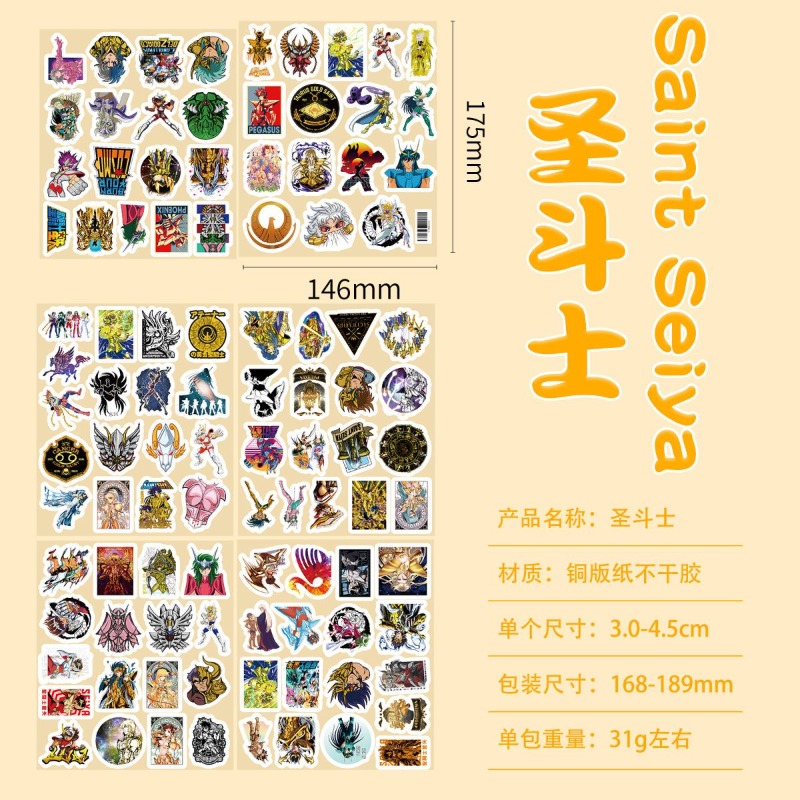101Pcs Saint Seiya Anime Stick - đánh giá và giá Desk Accessories