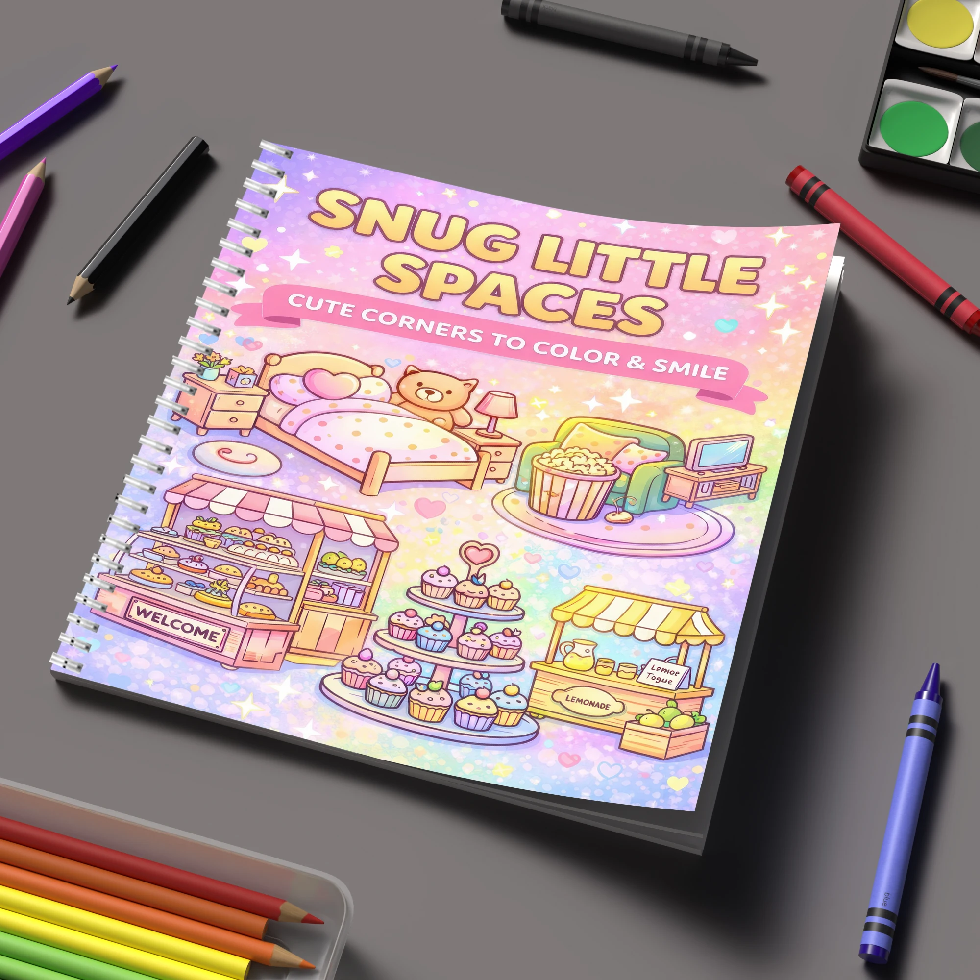 Coloring Book Little Spaces fo - đánh giá và giá School Supplies