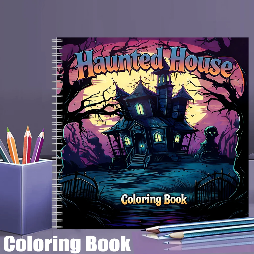 Haunted House Coloring Book fo - đánh giá và giá School Supplies